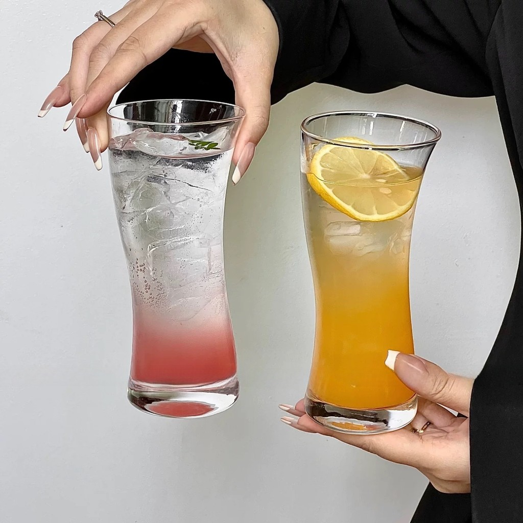 Ins Wave Glass Iced Coffee Glass Hyperbo Glass Cocktail Glass Mochito Glass Juice Glass Glass Glass 