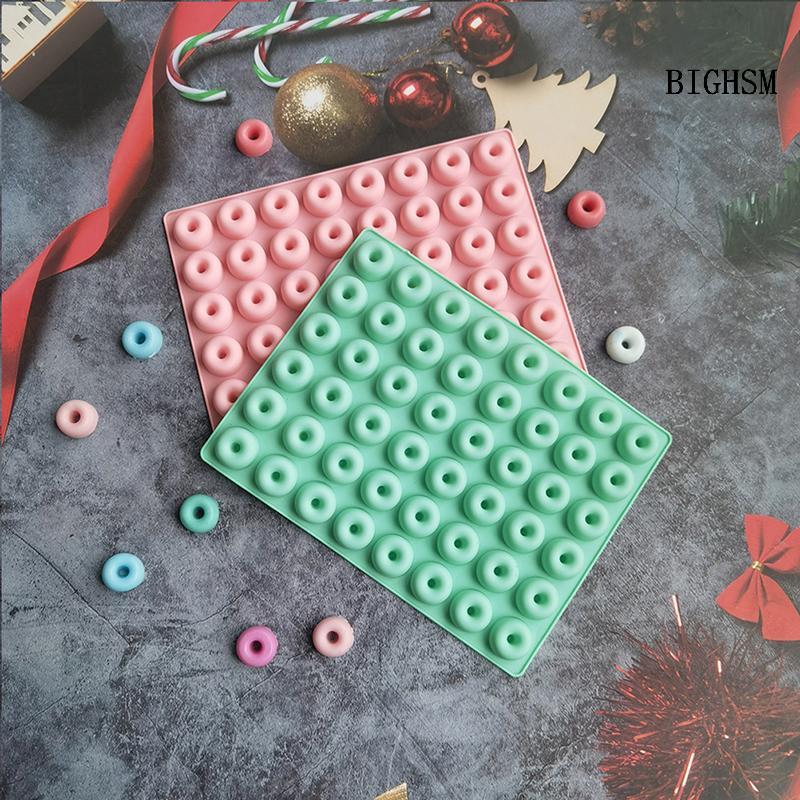 BIGHSM Mini Donut Chảo Khuôn 48 Khoang Silicon Nhỏ Donut Khuôn Muffin Cho Khay Nướng Khuôn Làm Bánh 