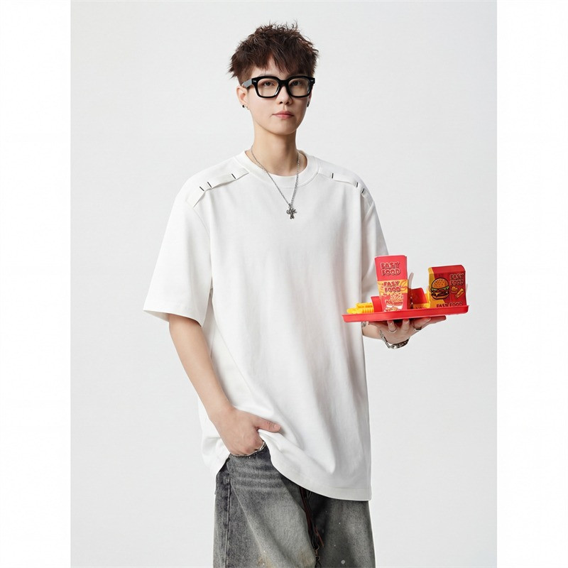 Áo thun nam ngoại cỡ style American Streetwear, trendy mùa hè