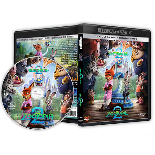 [Tiếng Anh] Blu-ray HD Movie 4K UHD 1080P Zootopia 2 (4K)