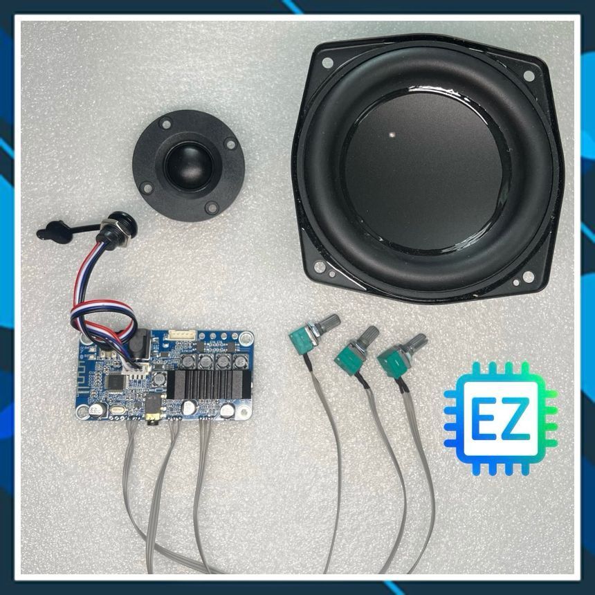 Combo làm loa mono DSP BDM3P BB2, Mạch BDM3P mod mono + củ loa bass boombox 2 + treble lụa kèm tụ