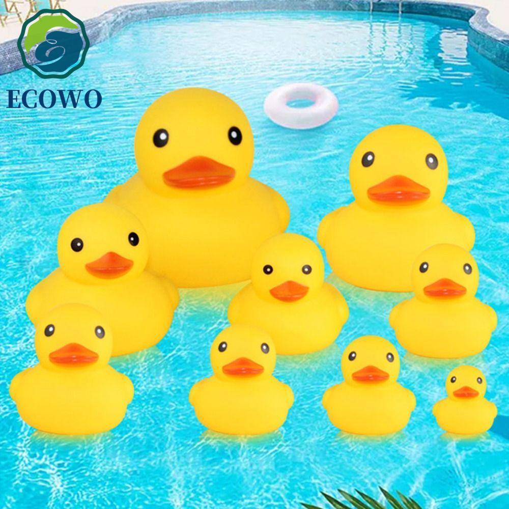 Vịt AQUAGEM với đồ chơi tắm âm thanh bóp, với âm thanh bóp Đồ chơi tắm cho bé Vịt vàng mềm, Đồ chơi 