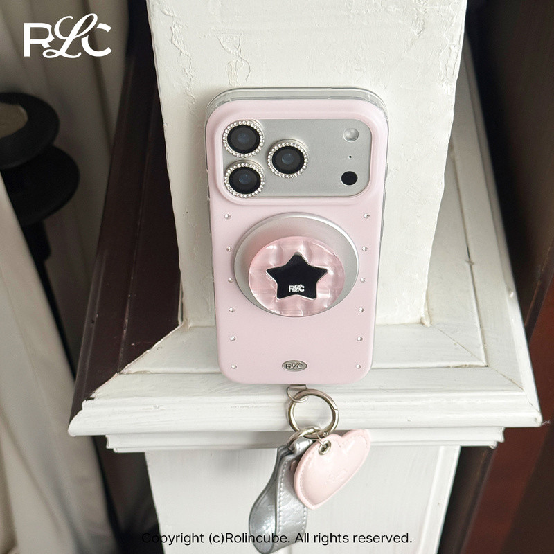Rolincube Original Star Mirror Giá đỡ điện thoại từ tính Magsafe Túi khí có thể thu vào Di động Sáng