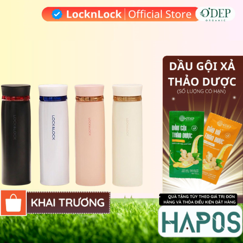 Bình giữ nhiệt LocknLock 450ml Feather Light LHC4131 - Hàng Chính Hãng - HAPOS HOF