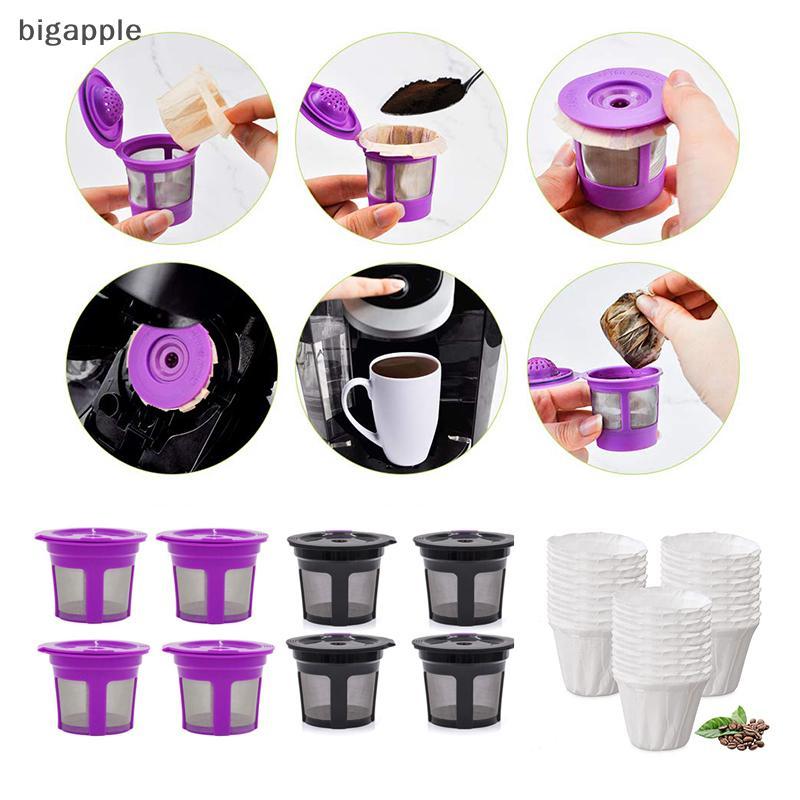 Bigapple Giấy dùng một lần Giấy lọc cà phê cho Keurig Cốc K tái sử dụng cho máy pha cà phê Keurig Bộ