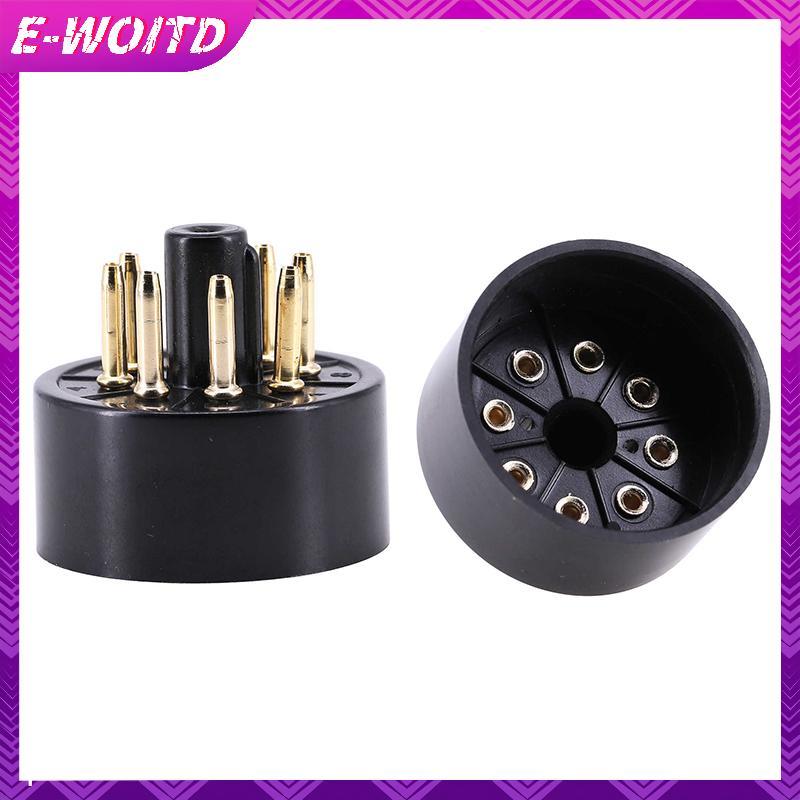 E-WOITD 1 CÁI 8Pins Bakelite Tube Soet S8AES Bakelite Đế ống cho EL34C EL34 Bộ khuếch đại ống chân k