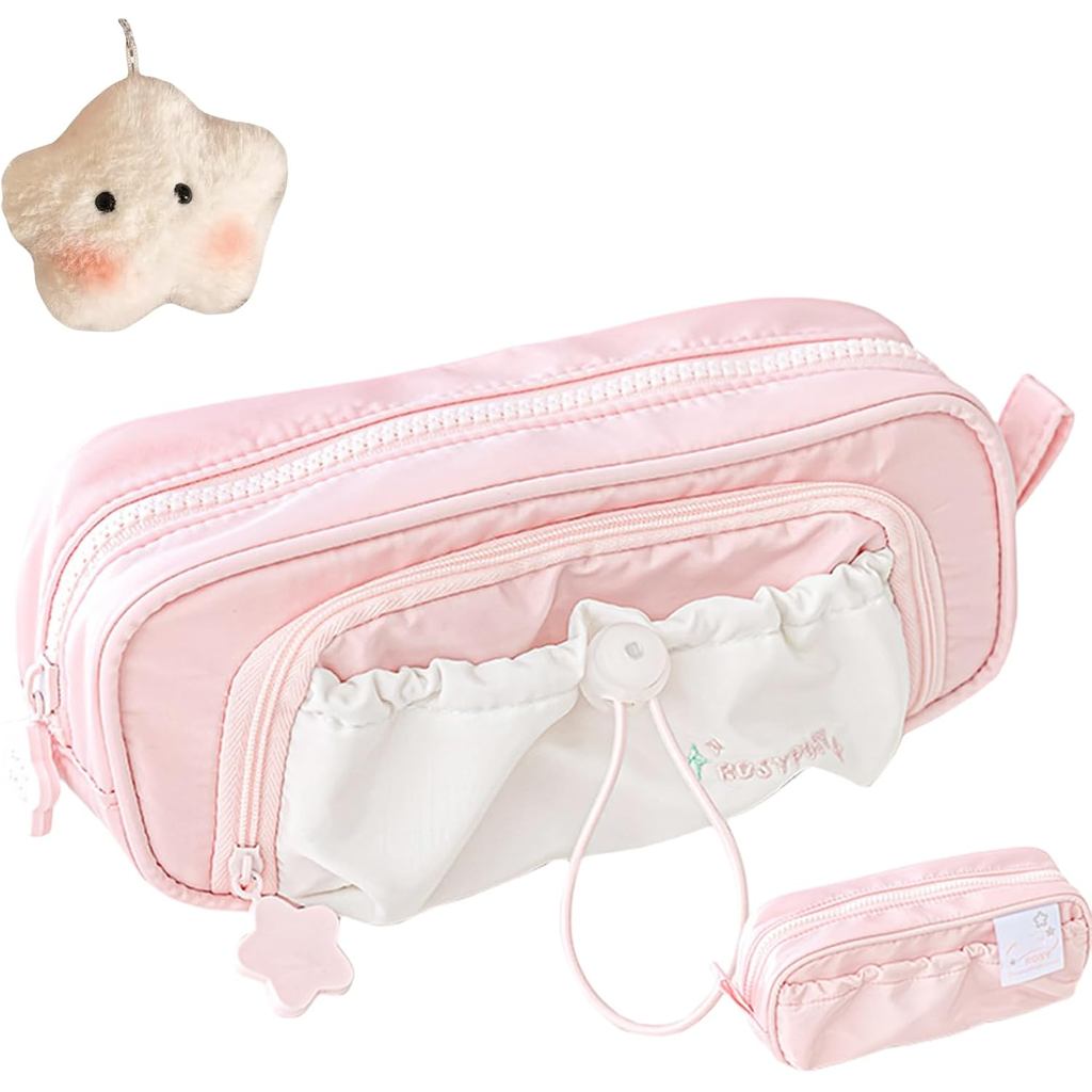 Hộp đựng bút chì, Hộp đựng bút chì, Túi đựng bút chì Kawaii dễ thương, Hộp đựng bút chì dây rút dung