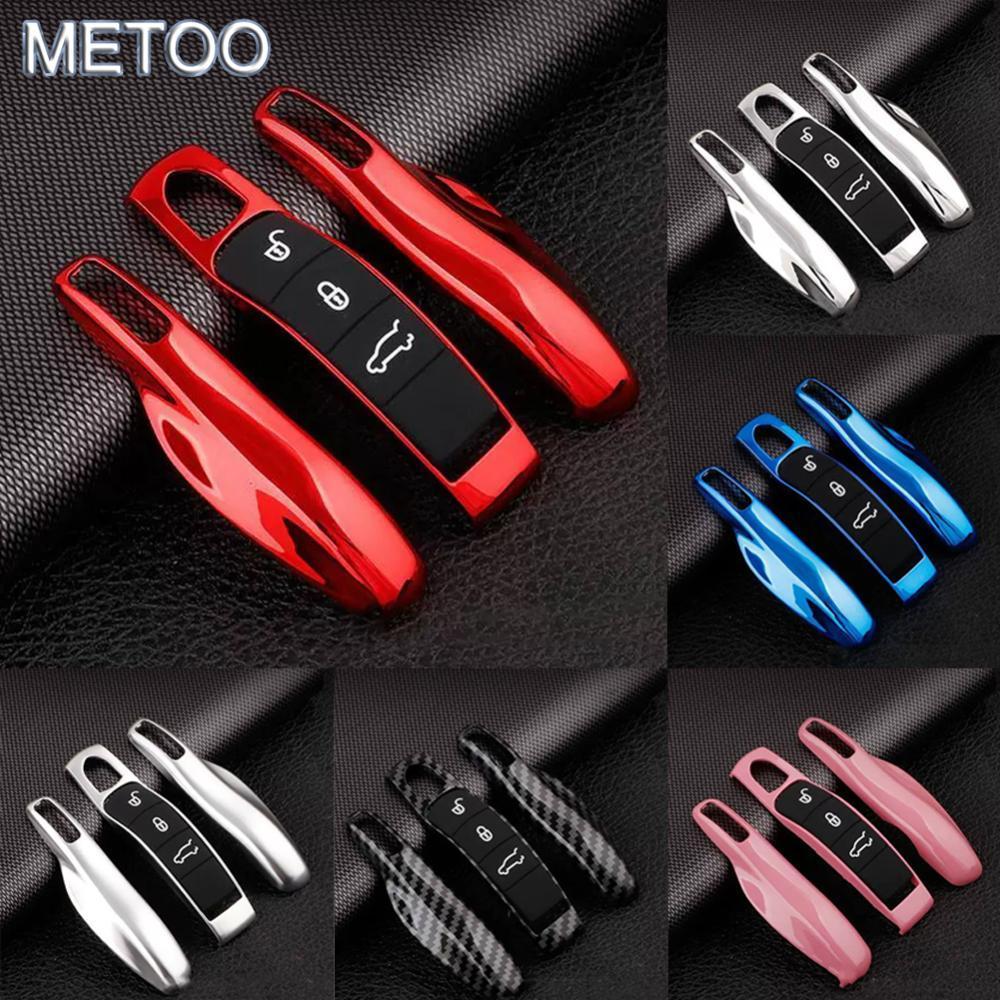 MT 4 Cái / bộ Xe Ô Tô Thông Minh Từ Xa Chìa Khóa Fob Bao Bộ Vỏ Cho Porsche Cayman Cayman 911 970 981