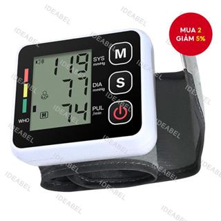  Máy đo huyết áp kỹ thuật số tự động - Máy đo huyết áp kế cổ tay, đo nhịp tim và huyết áp