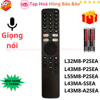 Remote điều khiển tivi Xiaomin Mã 01, giọng nói, điều khiển TV Xiaomin L32M8 - Tặng kèm pin - HBB