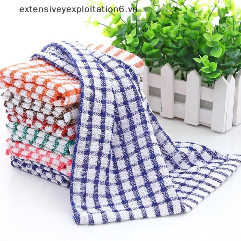 # expen # Khăn bếp Khăn trà Đĩa vải thấm hút Khăn kẻ sọc Jacquard.