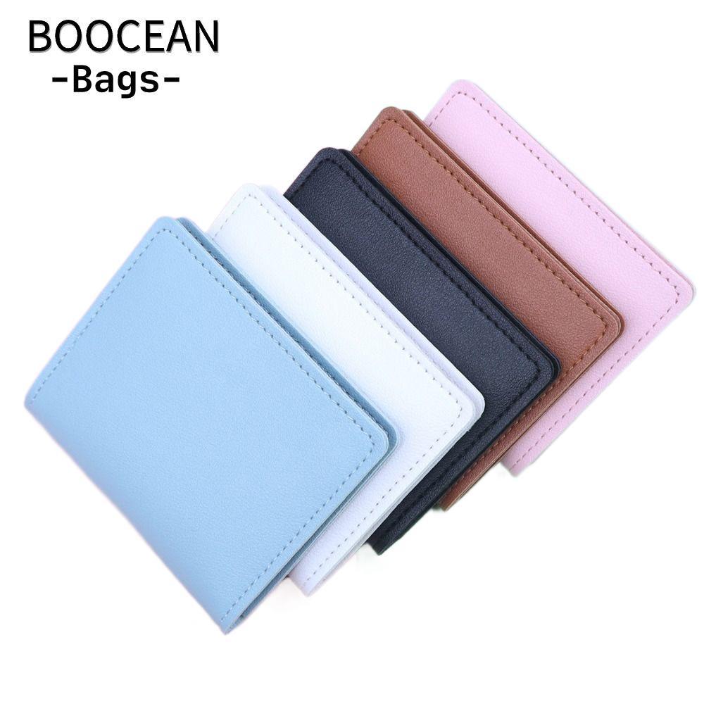 BOOCEAN Large capacity synthetic leather card holder