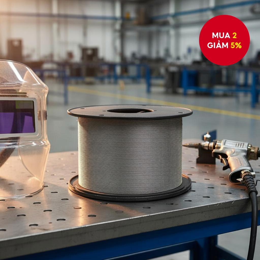 Dây hàn MIG không dùng khí E71T-GS lõi thuốc 1kg cho máy hàn inox