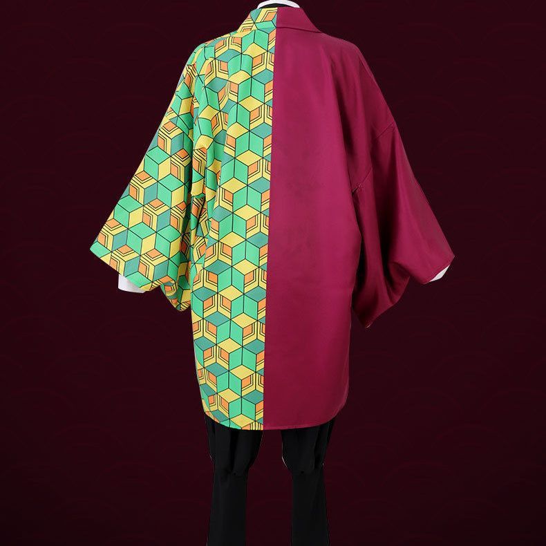 2025 Sản phẩm mới Demon Slayer COS Tanjiro Haori Tomioka Giyuu Haori Full Set Đồng phục đội COSPLAY 