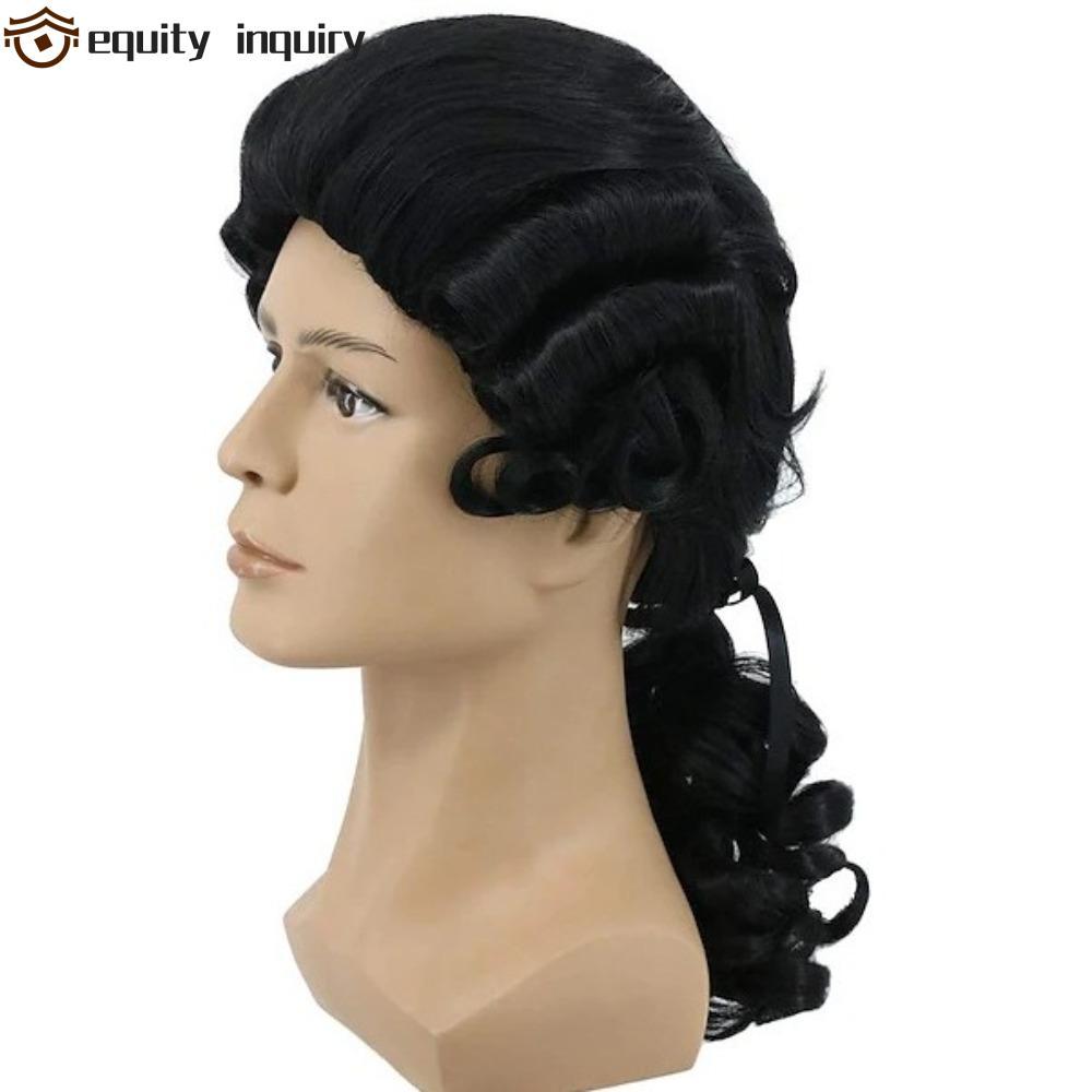 Baroque Cosplay Tóc Giả Xoăn - Deluxe Wigs Cho Lawyer Judge Halloween và Costumes Sân Khấu