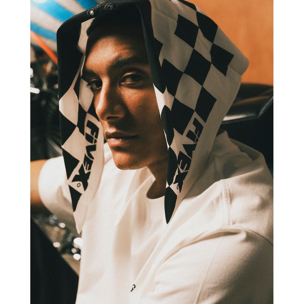 FIVEX BANDANA CARO X - BLACK/WHITE