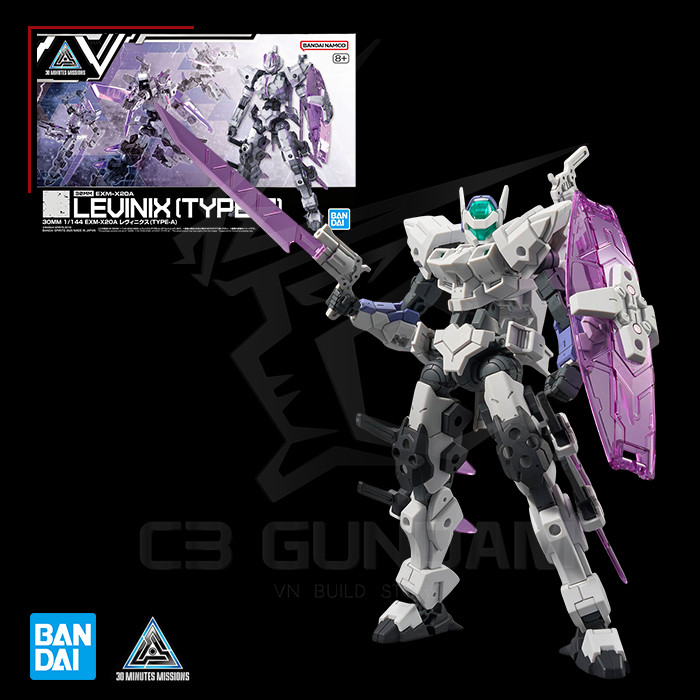 [BANDAI] MÔ HÌNH 30MM 1/144 eXM-X20A Levinix (TYPE-A)  C3 GUNDAM