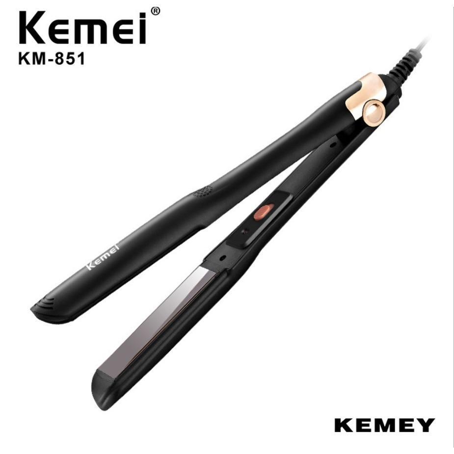 máy duỗi mini,máy duỗi,Máy Kẹp Thẳng Tóc Thời Trang Kemei Km 851