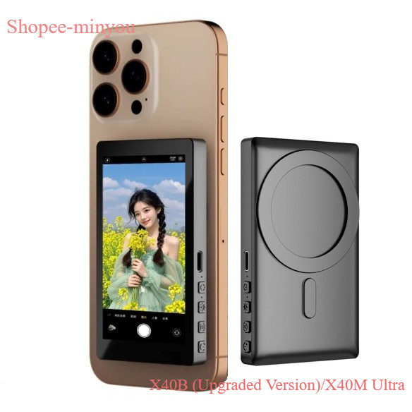 MINYOU RK-X40B (phiên bản nâng cấp) / X40M Điện thoại từ tính di động HD không dây Vlog Máy chiếu mà