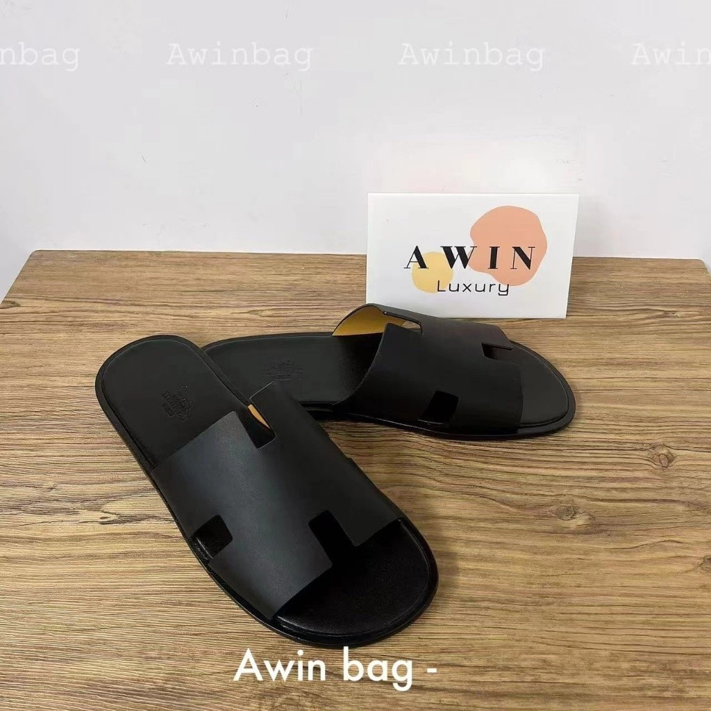 [Awinbag] Dép thời trang đơn giản IZMIR Dép phẳng thoải mái Dép nam Nhiều màu quà tặng