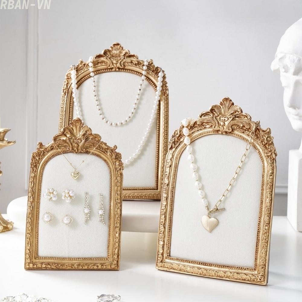 Gold Jewelry Display Vintage Aesthetic Intricate Carvings Vintage Decor