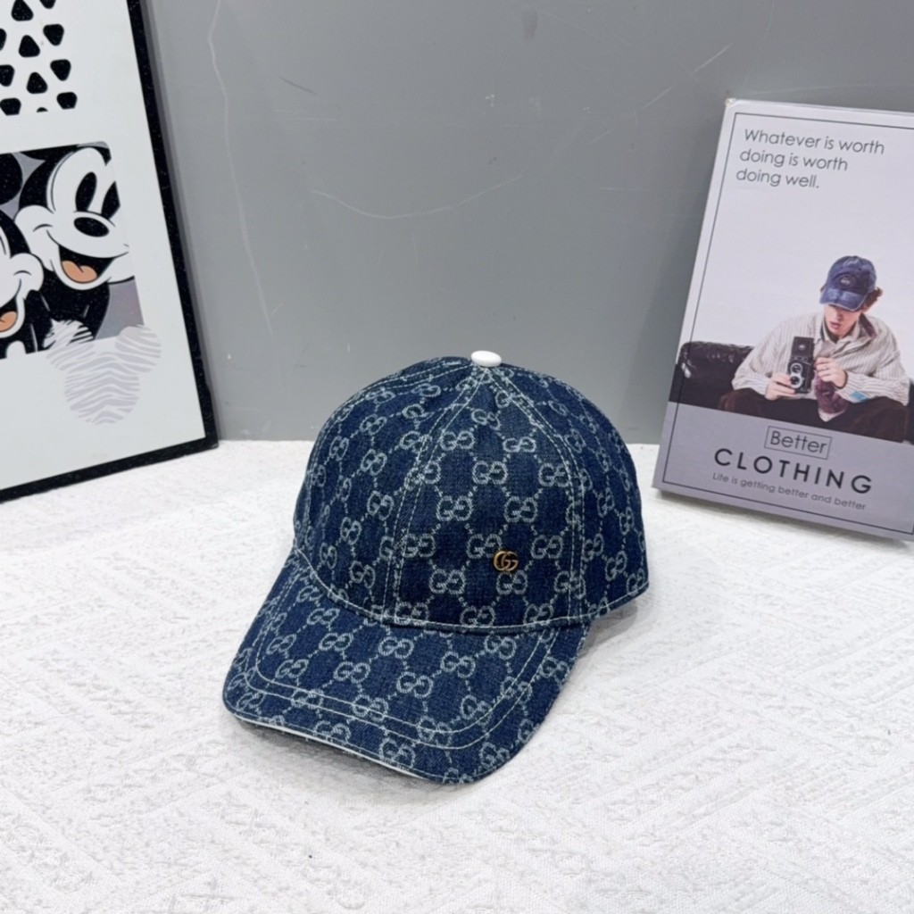 Mũ bóng chày Gucci Cowboy Jacquard in đầy đủ CP
