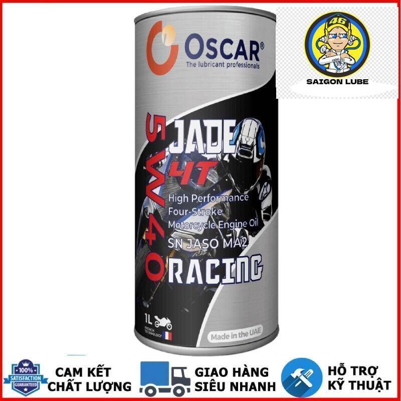 Nhớt tổng hợp Oscar Jade 4T Racing 5W40 dành cho xe số, côn tay, PKL - Nhập khẩu UAE