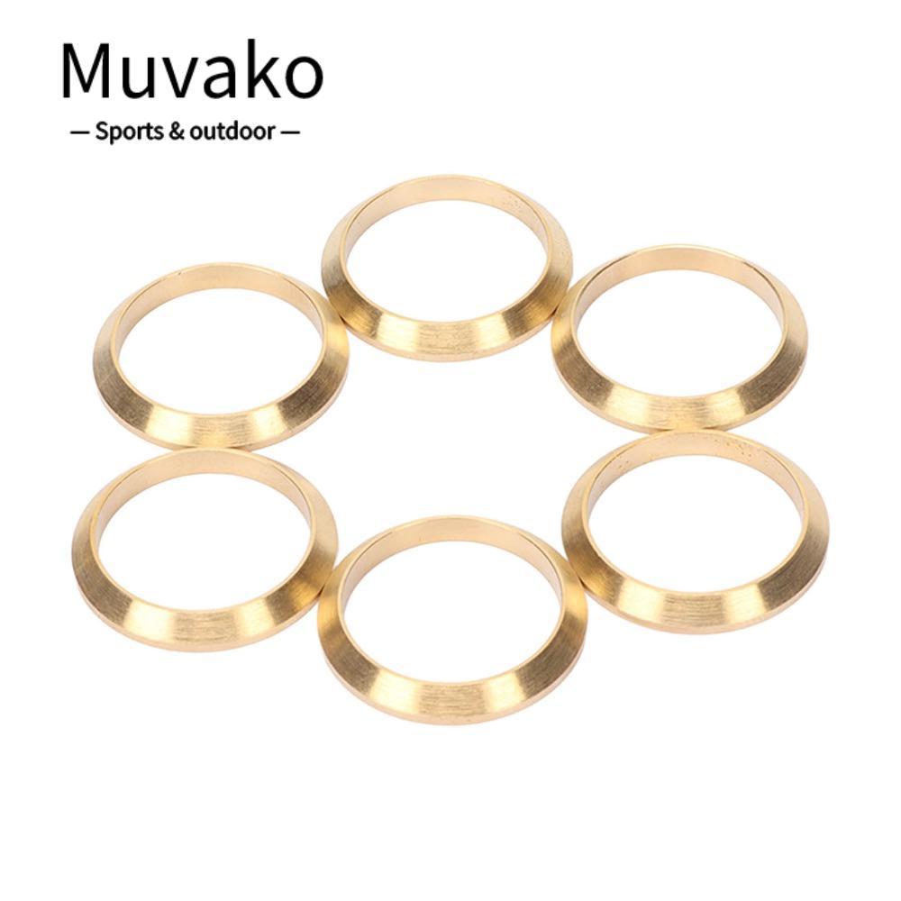 MUVAKO 6 Chiếc Nhẫn Đồng, Vòng Đồng Ống Nixie, Vintage Điện Tử TRONG 14 Nhẫn Trang Trí Cho TRONG 14 