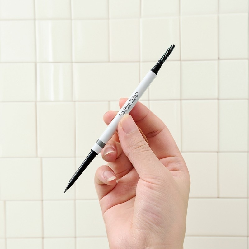 Spot Goods#MUMUSO Hibiscus Life Fine Mist Eyebrow Pencil Ultra-fine Long-lasting Smudge-proof Sweat-