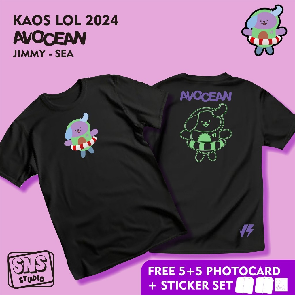 Áo thun mới GMM LOL-AVOCEAN (JIMMYSEA) Cotton nguyên chất s-5xl
