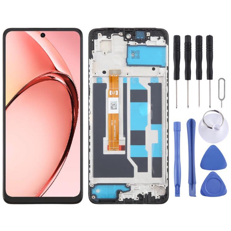 Để giao hàng OEM LCD Bộ số hóa màn hình lắp ráp đầy đủ có khung cho OPPO A3x 4G CPH2641 / OPPO A80 5