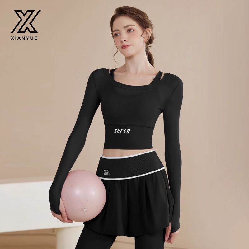 Quần Áo Tập Yoga Nữ Cao Cấp Thể Thao Chạy Bộ Pilates Tập Thể Dục Bộ Đồ Dài Tay
