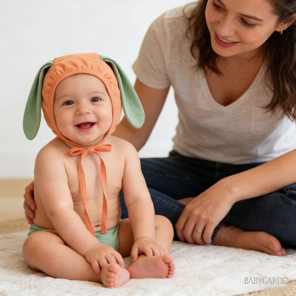 Mũ Phục Sinh Cho Bé Sơ Sinh Bé Gái Bé Trai Tai Thỏ Dễ Thương Trang Trí Bonnet Mầm Non Bệnh Viện Đầu 