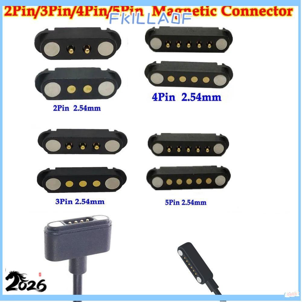 Đầu nối từ tính FKIL Pogopin, Đầu nối Pin Pogo từ tính 2A DC chống nước, 2Pin 3Pin 4Pin 5Pin Khoảng 