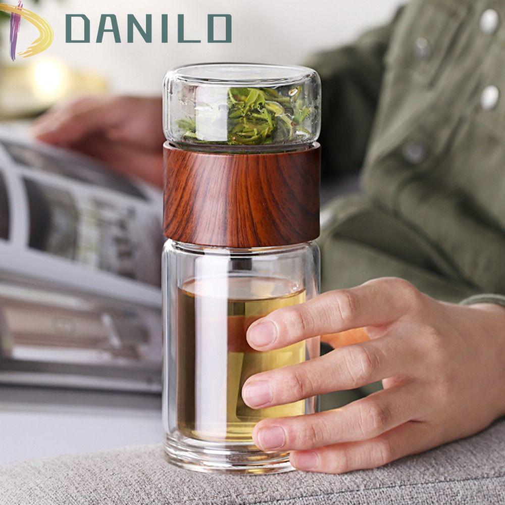 DANILO Thermos Cup Người Lớn Trẻ Em Trẻ Em 200ml Kính Cách Nhiệt Tường Đôi Sáng Tạo Tumbler