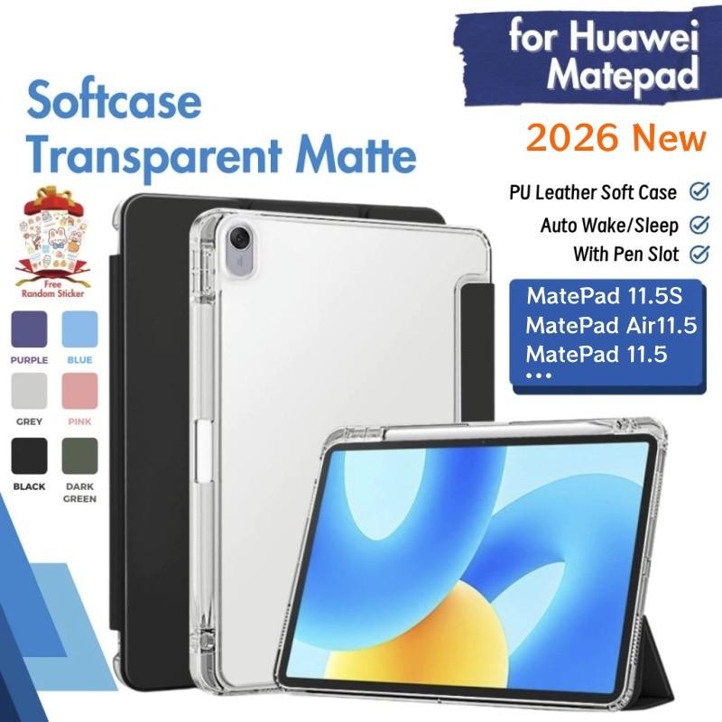 Dành Cho Huawei MatePad 11.5S Ốp Lưng 11.5 inch Từ Tính Thông Minh Silicon Dành Cho Huawei Matepad A