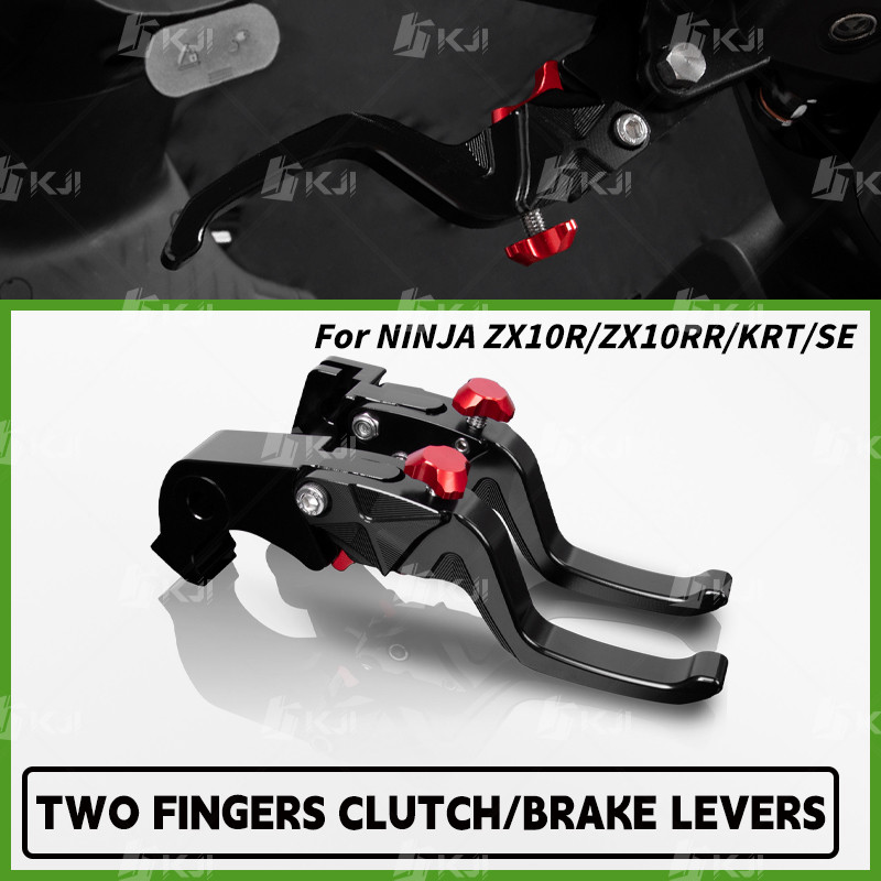 Dành Cho Kawasaki NINJA ZX10R / ZX10RR / KRT / SE Hai Ngón Tay Phanh Ngắn Đòn Bẩy Tay Cầm Đua Đòn Bẩ