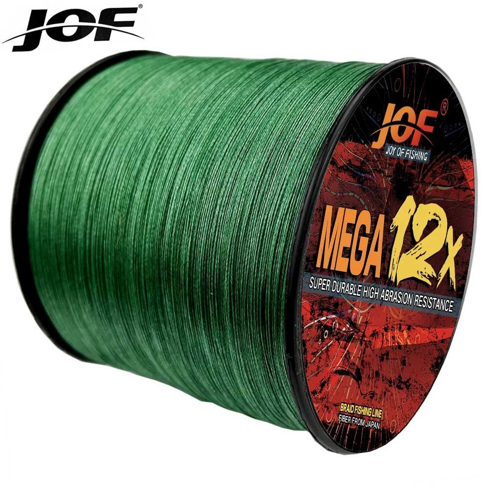 JOF X12 PE WireBraided Line Pesca 12 Dây Cá chép Multifiber Fly Wire PE Line Lure Fishing Tali Panci