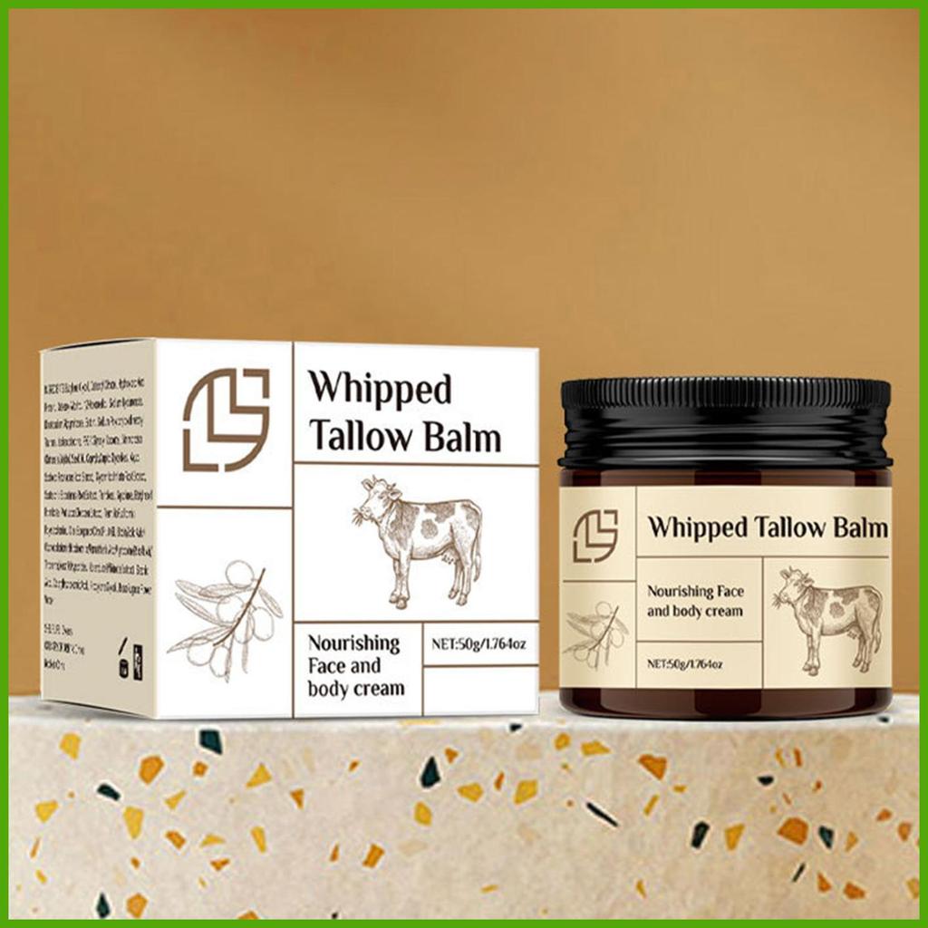 Mặt Tallow Balm Chăm Sóc Da Dưỡng Ẩm Thịt Bò Tallow Balm Nhẹ Làm Dịu Tallow Mặt Kem Dưỡng Ẩm huizovn