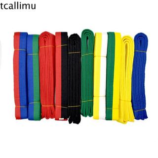 Thắt lưng võ thuật TCALLIMU Cotton, tiêu chuẩn Taekwando/Jiu-Jitsu - Đen/Đỏ/Xanh/Vàng