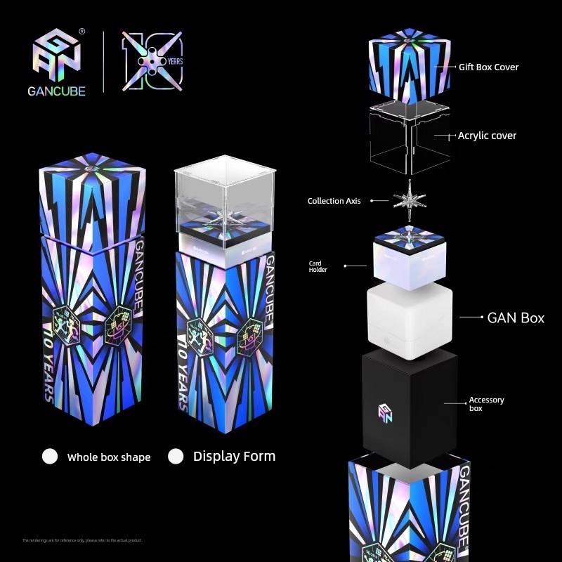 rs3m rs3m v5 Hộp quà kỷ niệm 10 năm GAN Đồ chơi giáo dục cho trẻ em