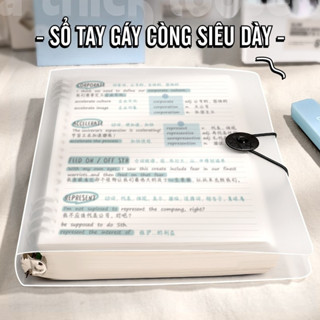 Sổ Tay Ghi Chép - Vở Kẻ Ngang, Sổ Còng B5/A5 Thay Được Giấy, Planner Học Sinh Đa Năng, Lựa Chọn Hoàn Hảo