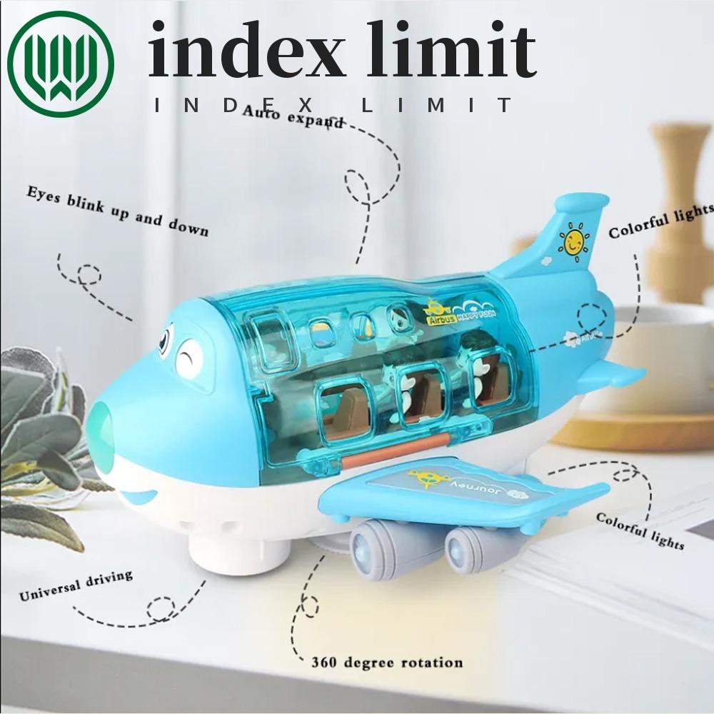 INDEX GIỚI HẠN Đèn LED Đồ chơi máy bay âm nhạc, Đồ chơi điện Mô hình máy bay LED bằng nhựa, Âm nhạc 