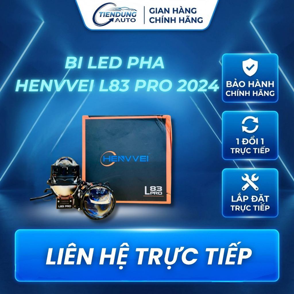 New  Bi Led Pha Ô Tô HENVVEI L83 Pro 2024 | Đột Phá Công Nghệ Chiếu Sáng