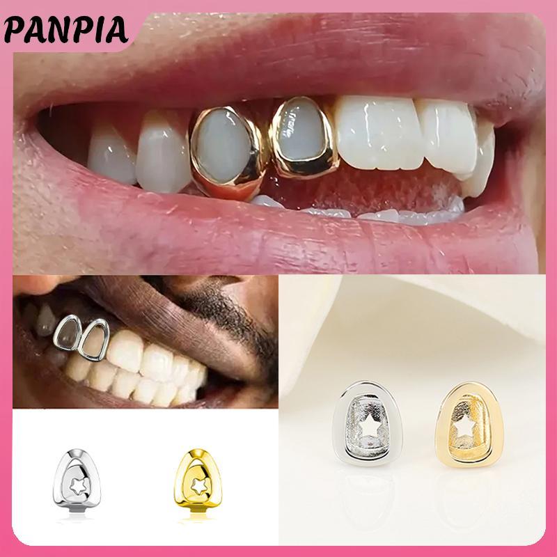 PNPIA- Hip Hop Ngôi Sao Rỗng Răng Grillz Răng Trang Trí Răng Mũ Fangs Lưới Tản Nhiệt Cho Nữ Trang Sứ