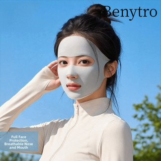 Benytro Che mặt chống tia cực tím, Mặt chống nắng chạy bộ & đi xe đạp, Mặt nạ toàn mặt có thể tái sử dụng ngoài trời mùa hè Facekini dành cho nữ