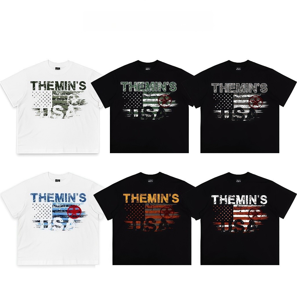 COD (Giao hàng trong 24 giờ)MIEMIE.  Áo Thun Unisex Form Boxy Vải Cotton