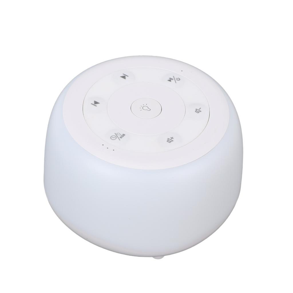 str Máy tính để bàn Máy tạo tiếng ồn trắng Âm thanh khi ngủ cho bé 7 màu Đèn ngủ 34 Âm thanh êm dịu 