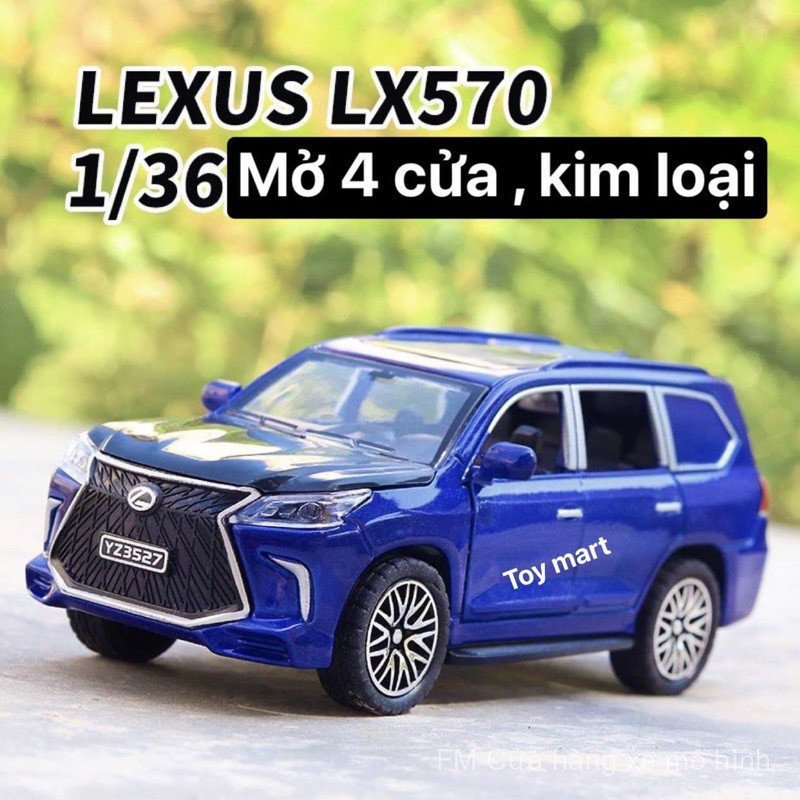 Xe mô hình kim loại Lexus LX570, tỷ lệ 1: 36, có 4 cửa mở.