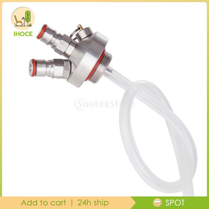 Thép không gỉ Keg Beer Growler Spear Tap Dispenser cho người trồng bia, 2L, 3.6L 5L